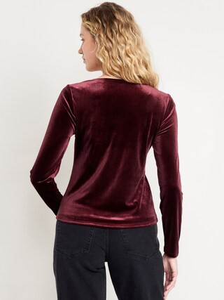 Fitted Velvet Top | Old Navy (US)