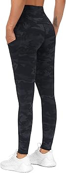THE GYM PEOPLE Thick High Waist Yoga Pants with Pockets, Tummy Control Workout Running Yoga Leggi... | Amazon (US)