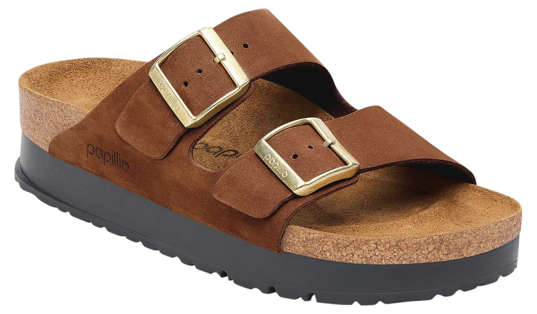 Papillio by Birkenstock Women's Arizona Flex Platform Birko-Flor Sandals, 6/6.5 US (37 EU), Tea | DICK'S Sporting Goods