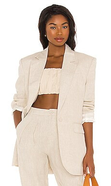 Song of Style Rylan Blazer in Beige from Revolve.com | Revolve Clothing (Global)