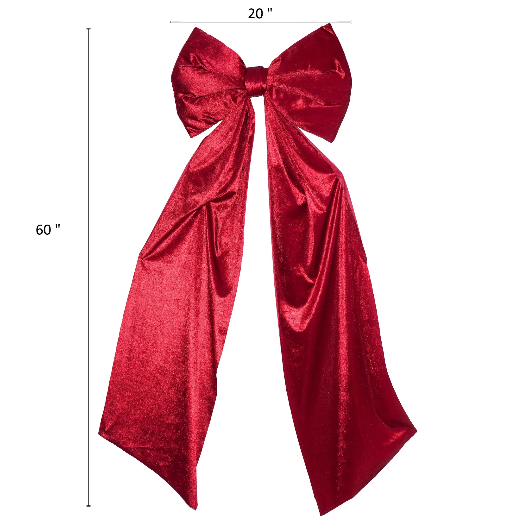 My Texas House Red Jumbo Satin Christmas Tree Topper Bow, 20"x60" - Walmart.com | Walmart (US)