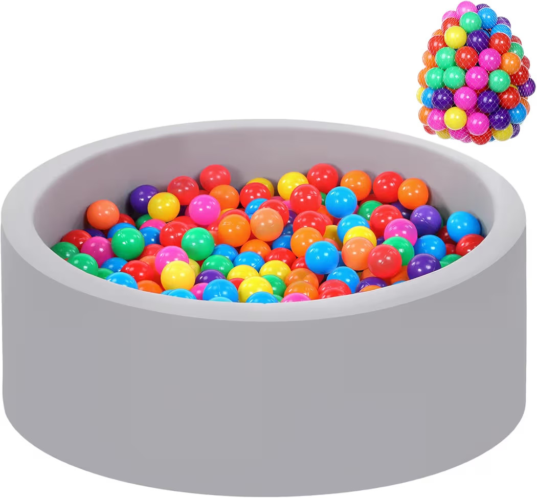 Foam Ball Pit for Toddlers with 100 Balls, Large Baby Ball Pit for Babies with Soft Memory Sponge... | Amazon (US)