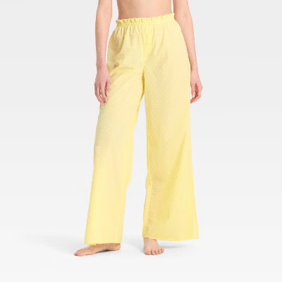 Women's Poplin Dot Pajama Pants - Colsie™ | Target
