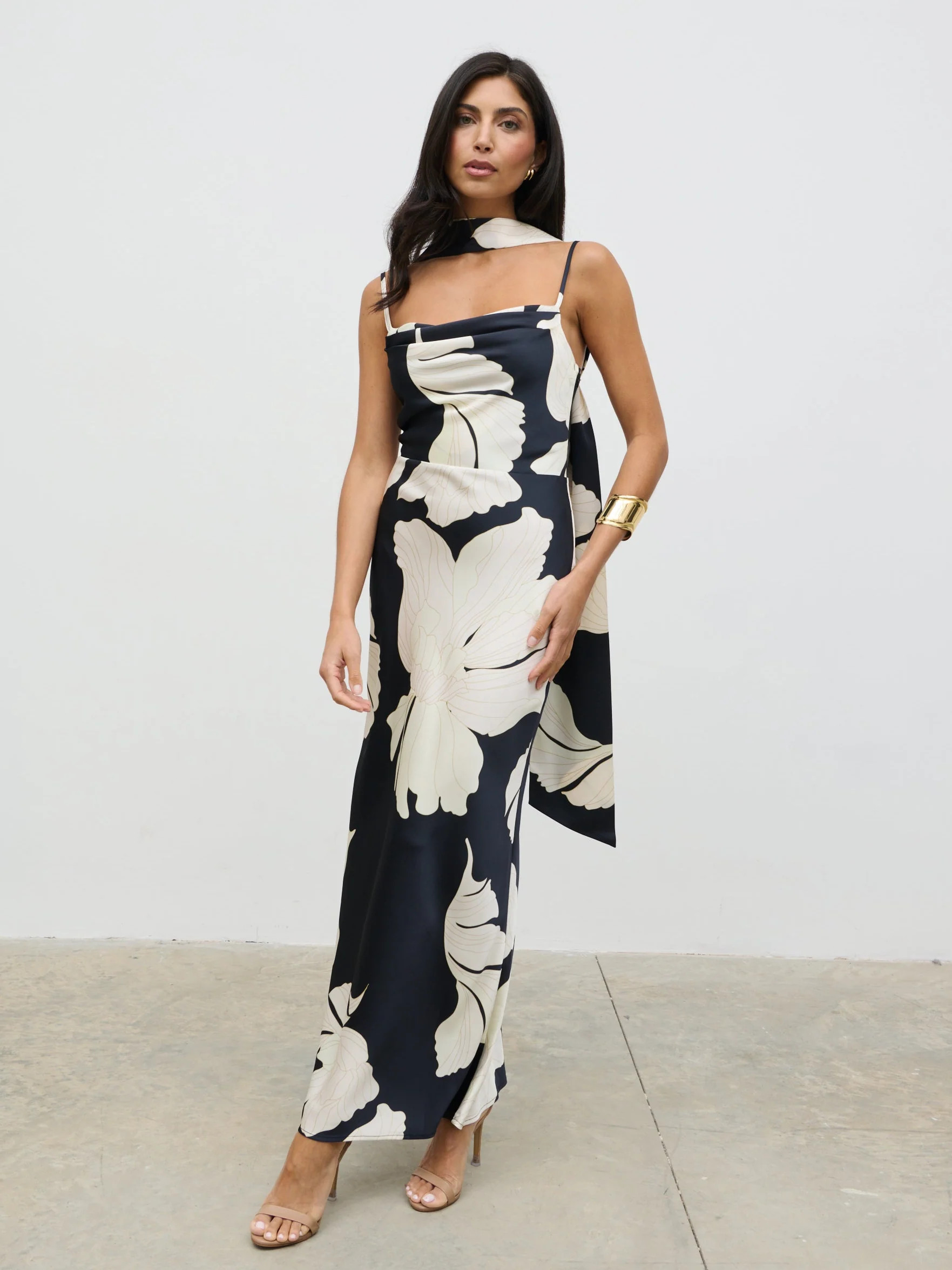 Keisha Scarf Maxi Dress | Pretty Lavish (UK)