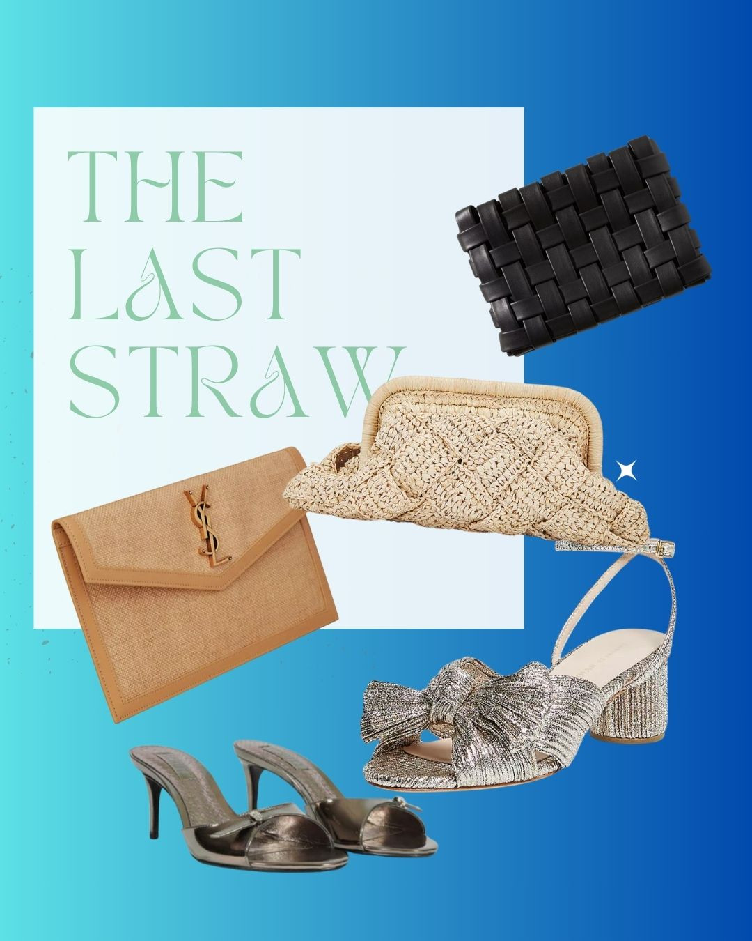 Summer Straw & Shiny Accessories 

 #LTKSummerEdit #LTKShoeCrush #LTKWedding