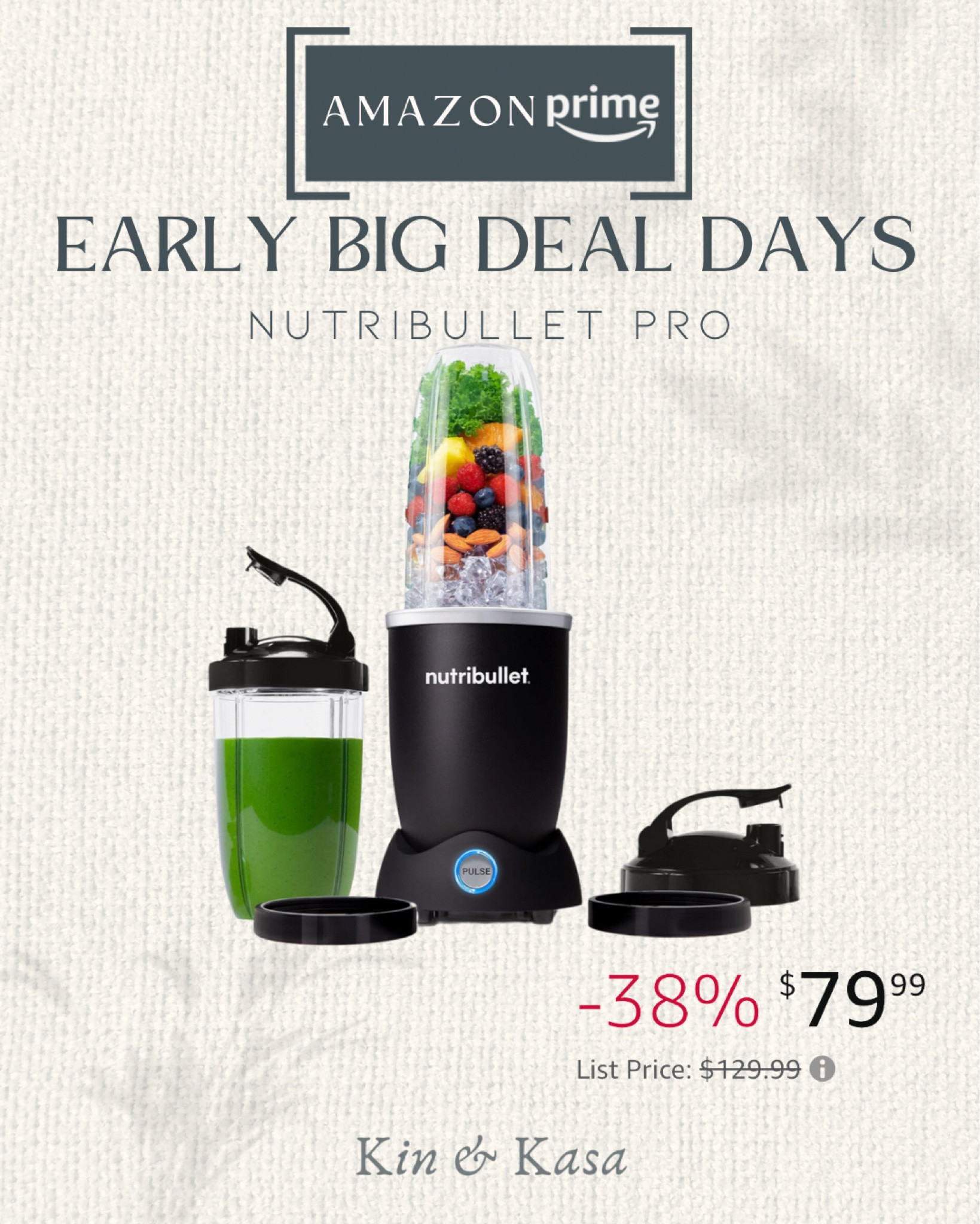 AMAZON PRIME EARLY BIG DEAL DAYS  NUTRIBULLET PRO 38% OFF CLICK DOWN BELOW TO SHOP 🤎

#kitchengadgets #primeday #amazonfinds #homemusthaves #bigdealdays

#LTKsalealert #LTKhome #LTKxPrime