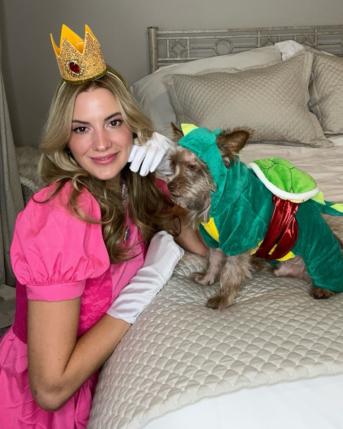 Amazon Halloween costume ideas for woman and dog/puppy - Princess Peach & King Koopa aka Bowser

#LTKParties #LTKFindsUnder50 #LTKFindsUnder100