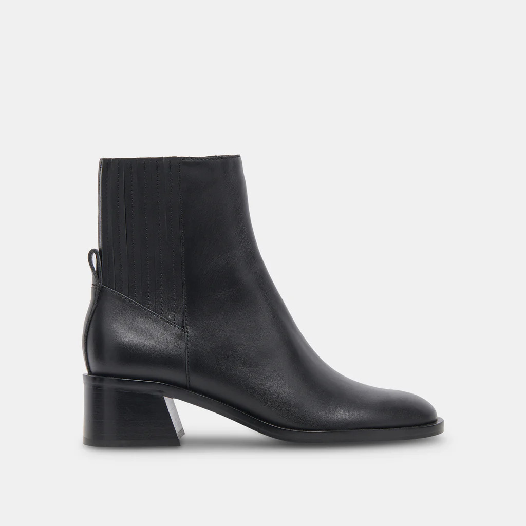 LINNY H2O WIDE BOOTS BLACK LEATHER | DolceVita.com