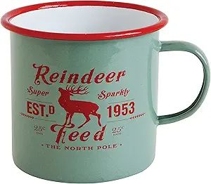 Creative Co-Op"Reindeer Feed" Enameled Mug | Amazon (US)