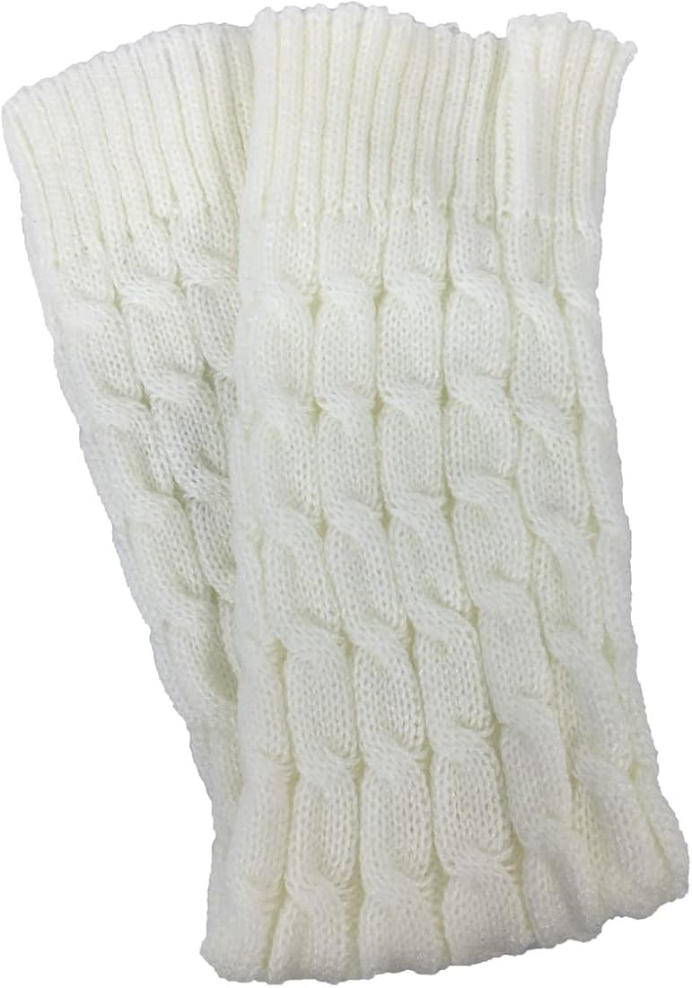 Fashion Culture Women's Cable Knit Ribbed Leg Warmers Boot Toppers | Amazon (US)
