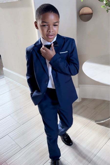 Shop Asher’s tuxedo and shoes! He’s 9yrs old and wearing a size 10 suit and size 4 shoes #boyssuit #tuxedo

#LTKStyleTip