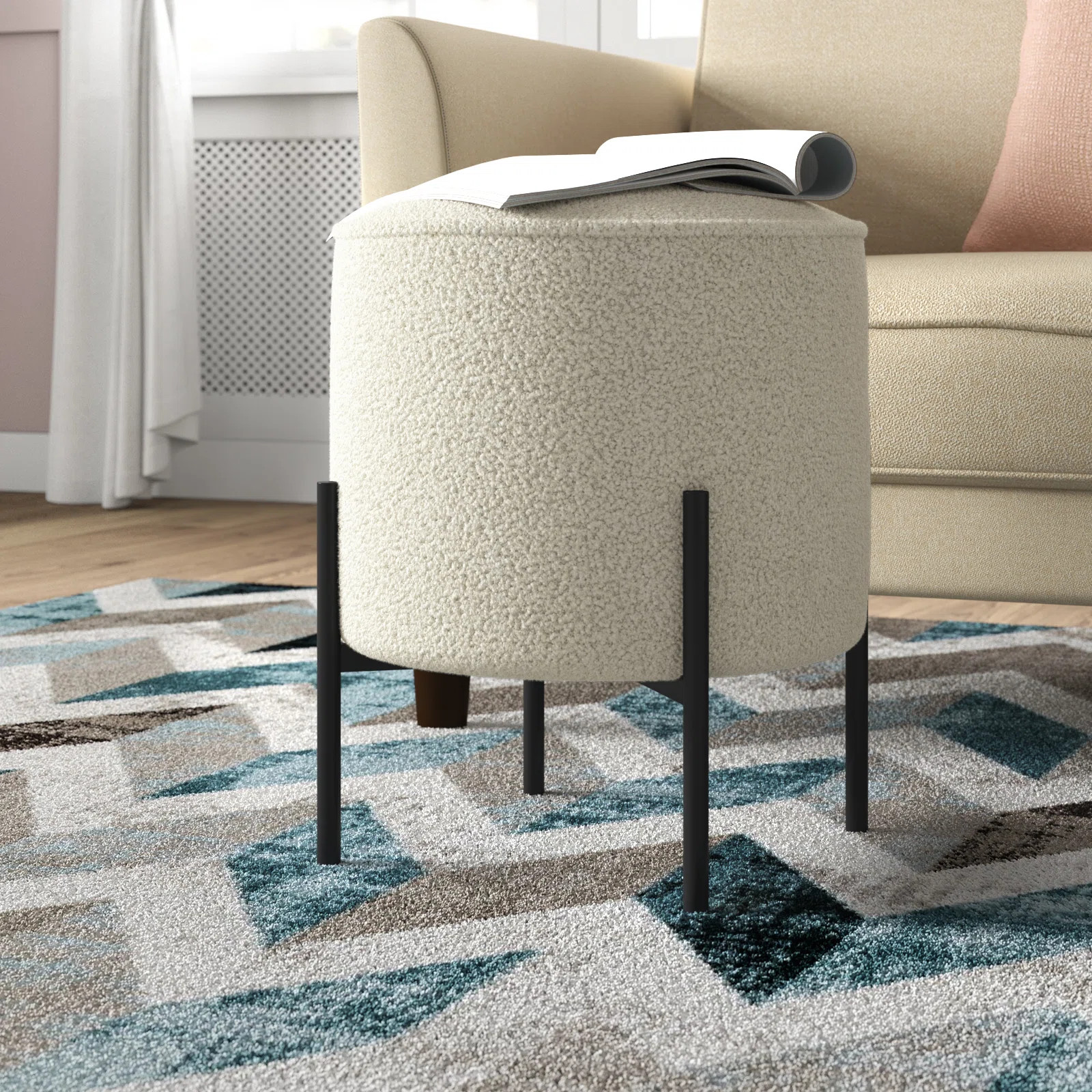 Ajiya Upholstered Ottoman | Wayfair North America
