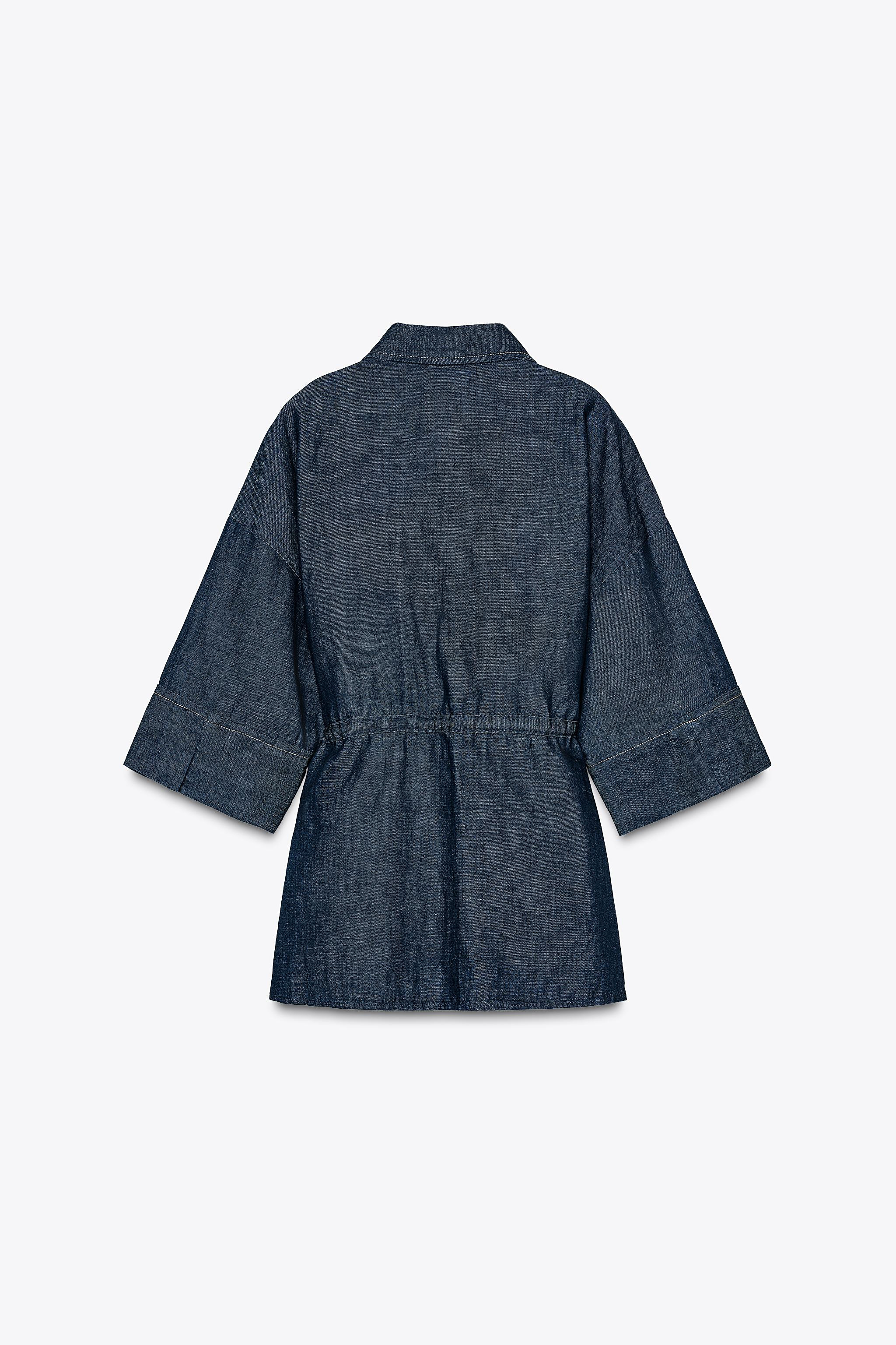 LINEN DRAWSTRING SHIRT | Zara US