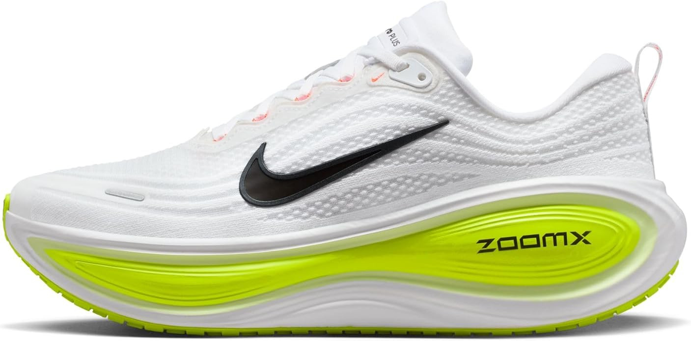 Nike Vomero Plus Men's Road Running Shoes (White/Volt/Barely Volt/Black) | Amazon (US)