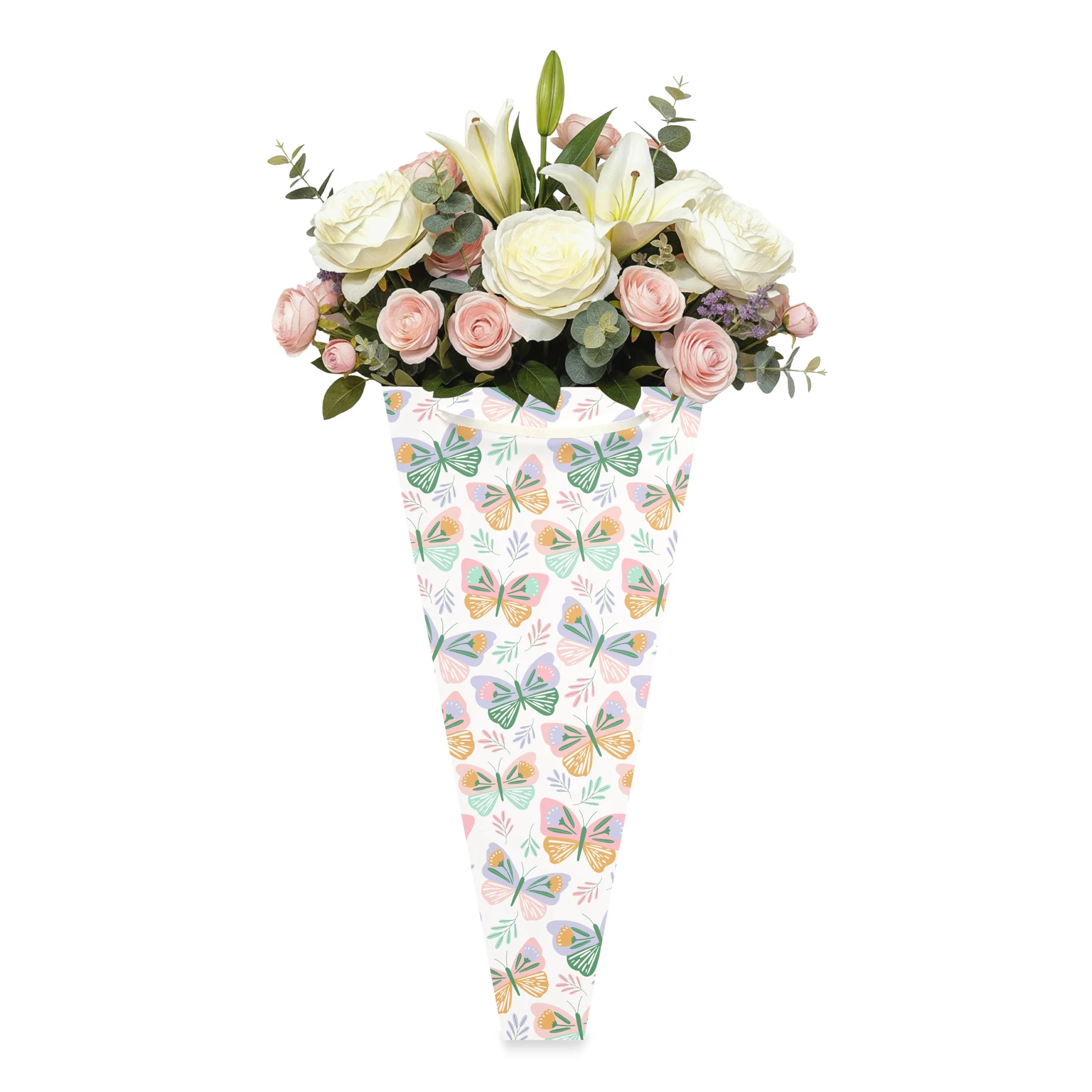 American Greetings 16 in. Mother's Day Floral Bouquet Gift Bag, Butterfly Pattern (1-Count) - Wal... | Walmart (US)