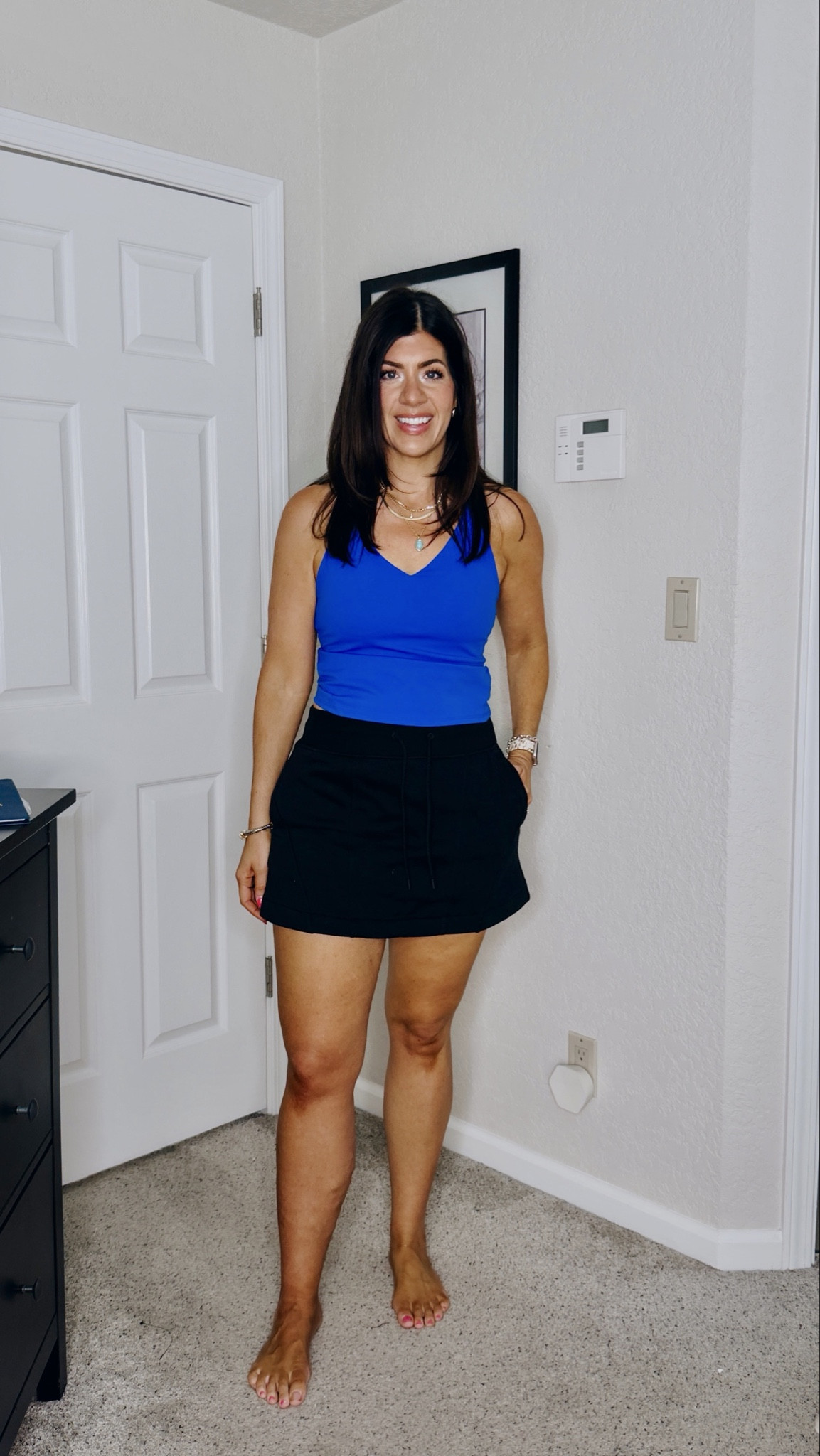 Wearing a medium in both. 
Use code Meghanxspanx 

Activewear, active clothing, workout clothes, workout tank, active tank, midsize fashion, active skirt, Spanx

#LTKMidsize #LTKootd #LTKSeasonal