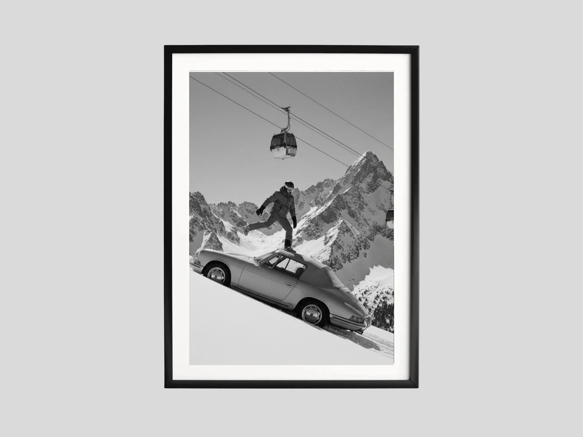 Alpine Balance Print, Black and White Wall Art, Ski Photography, Action Poster, Printable, Dynamic Home Decor | Etsy (Global)