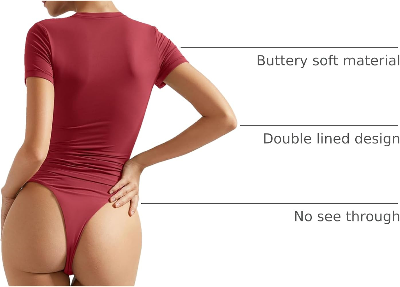 SUUKSESS Women Double Lined Fitted Basic Tee Crew Neck Short Sleeve Y2K Crop Top | Amazon (US)