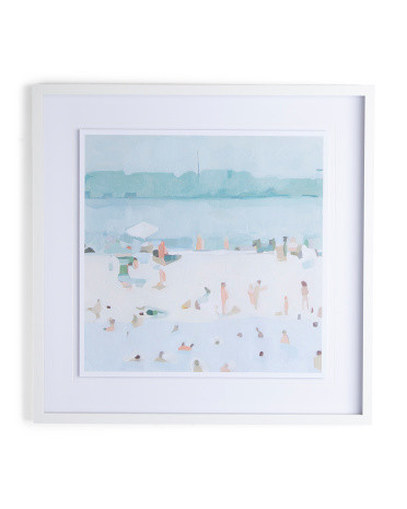 31X31 Sea Glass Sandbar Hand Embellished Wall Art | TJ Maxx
