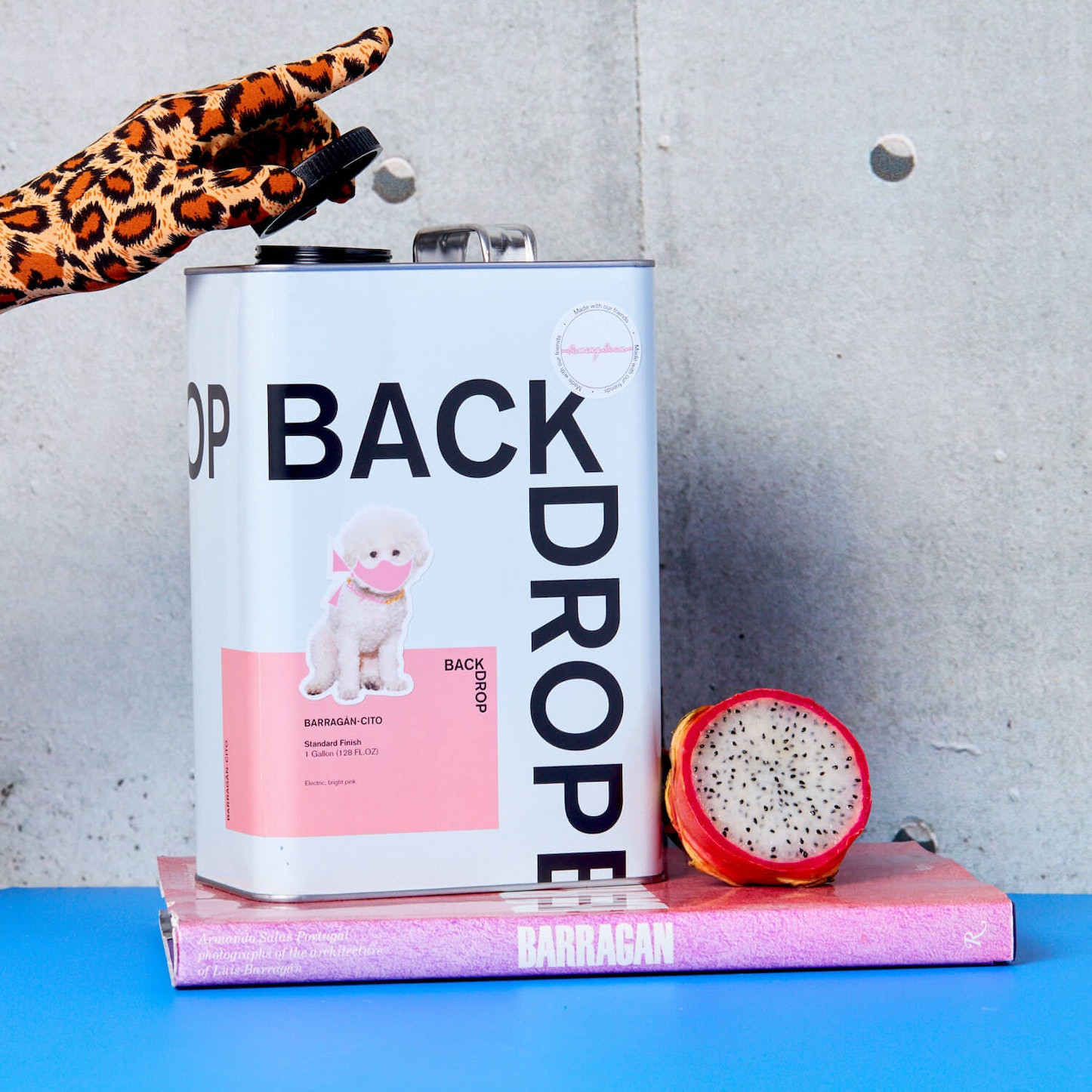 Electric, bright pink | Backdrop