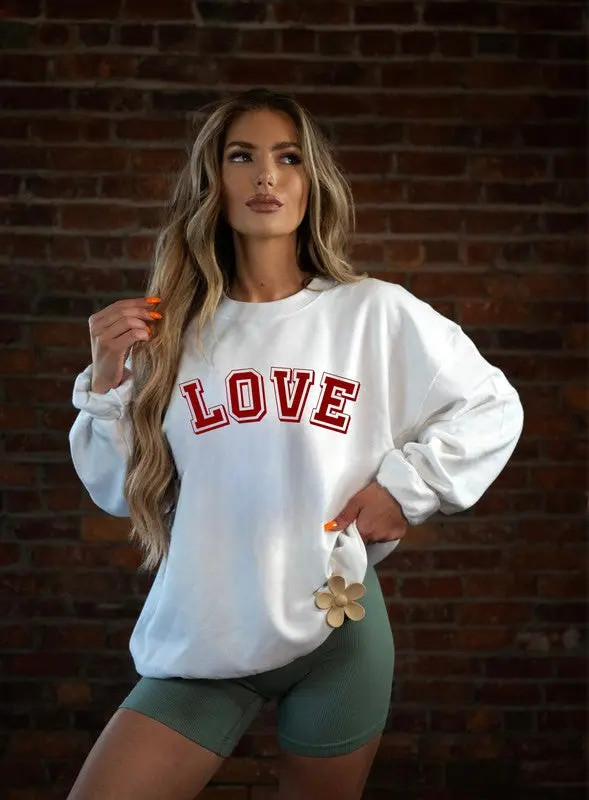 Love Varsity Sweatshirt - Casual Chic Boutique | Casual Chic Boutique