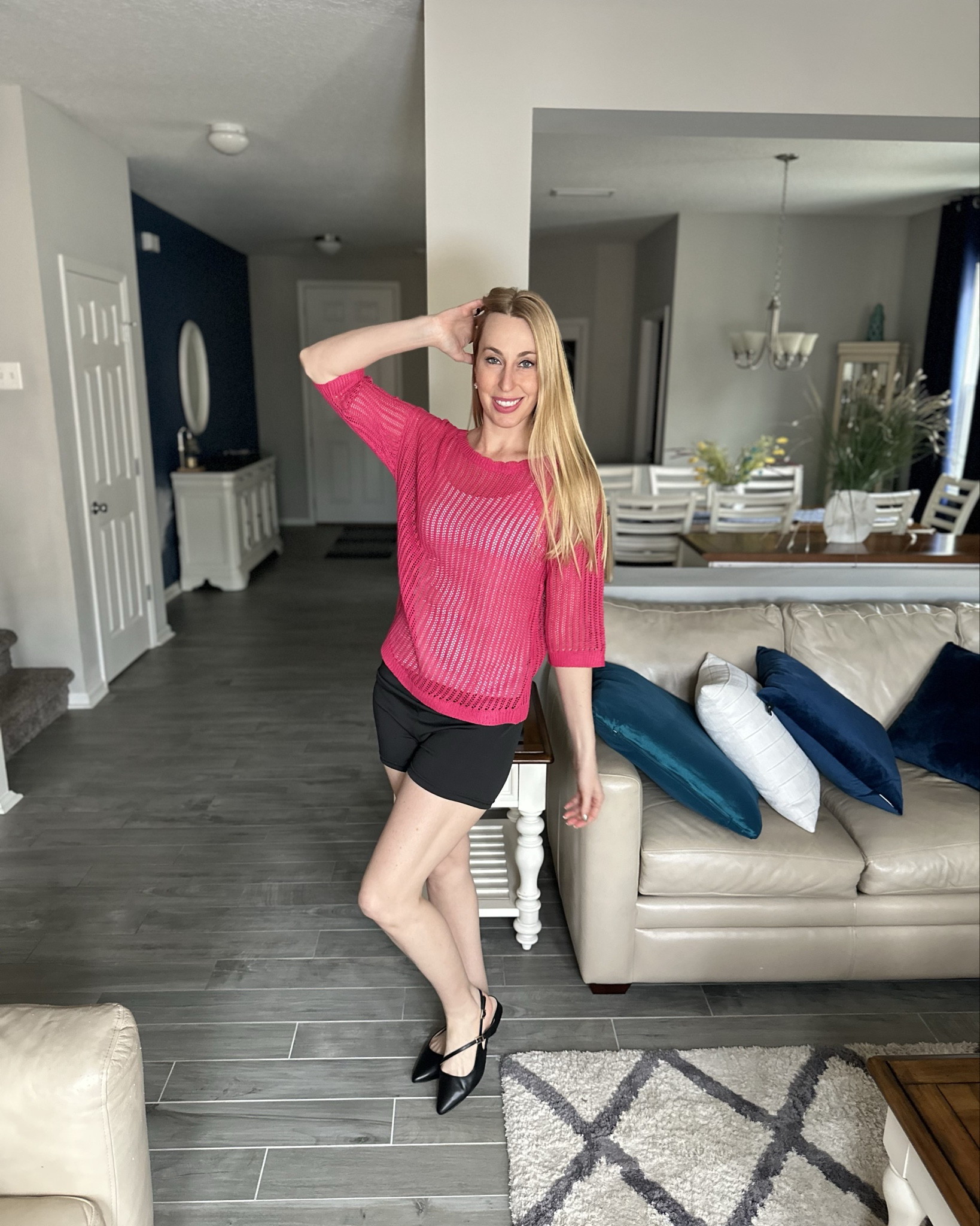 Bright pink loose knit top
💓  this top is so cute.  Stretchy, comfy and loose fitting
💓 it comes in so many different colors
💞 fits true to size, wearing size small

#LTKFindsUnder100 #LTKStyleTip #LTKFindsUnder50