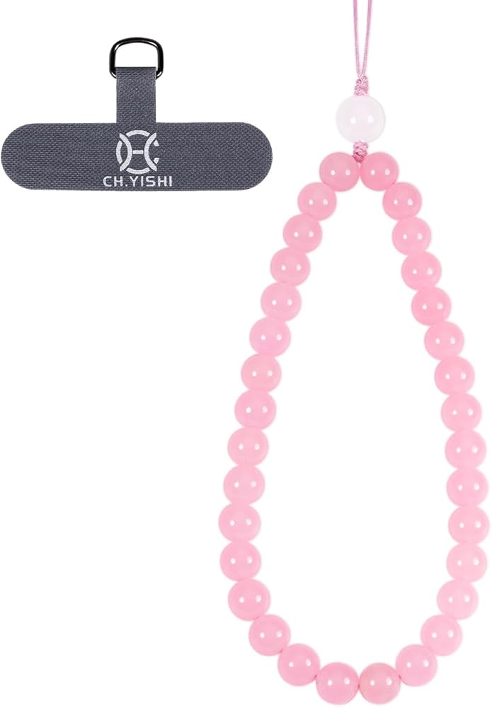 Handmade Beaded Charm Cell Phone Camera Lanyard, Wrist Strap with Natural Gemstone Beads,Phone Ch... | Amazon (US)