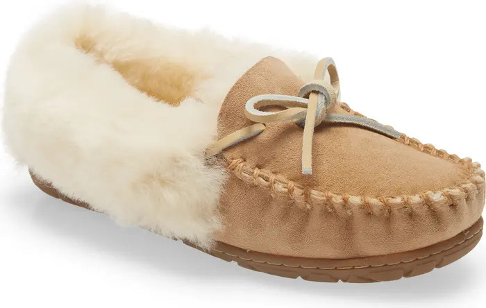 Wicked Good Genuine Shearling Moccasin Slipper | Nordstrom