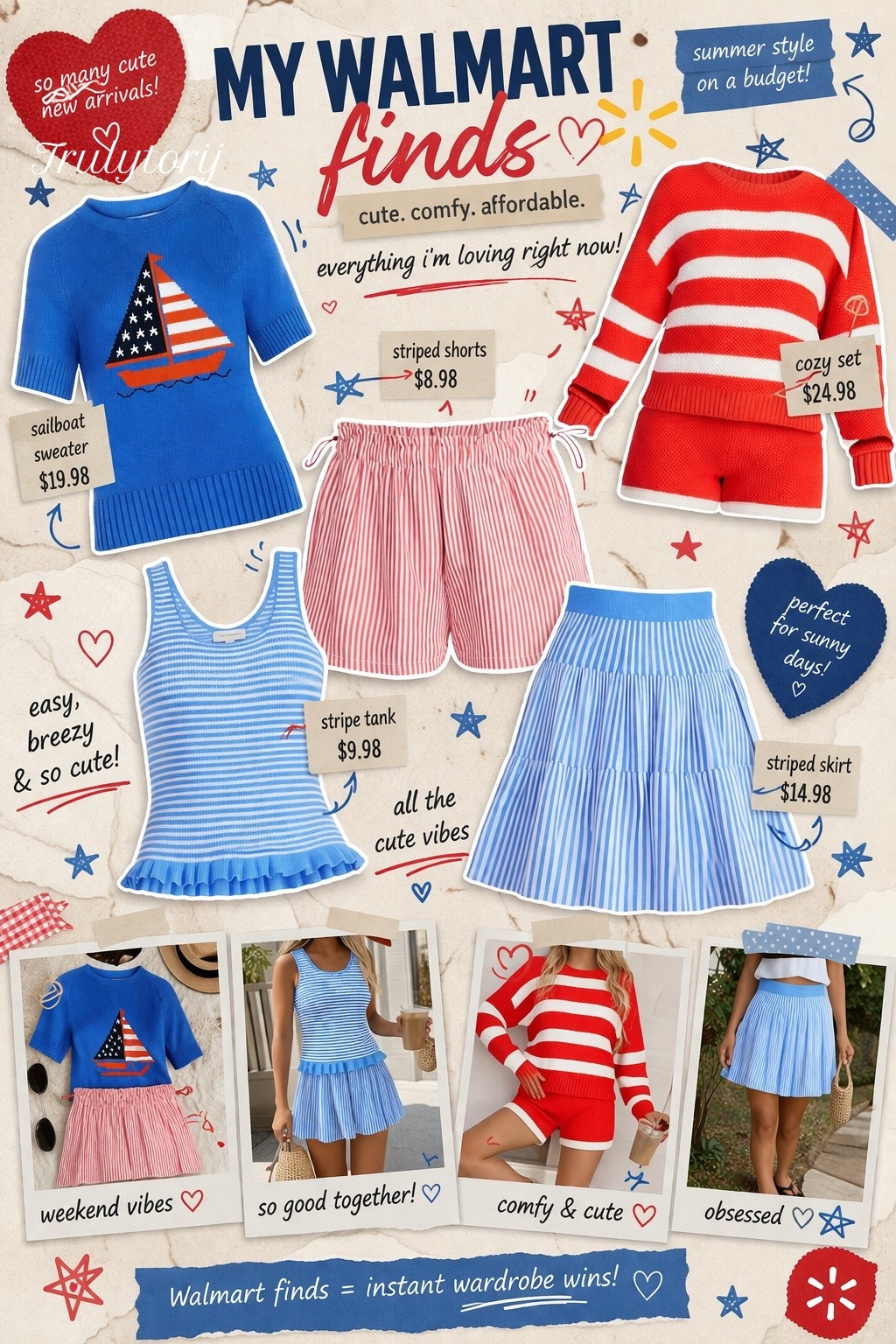 Walmart new arrivals! ❤️💙🇺🇸 summer patriotic finds!