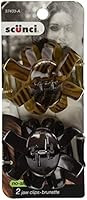 Scunci No-Slip Grip Octopus Clip, Black & Tortoise, 2 Count (Pack of 1) | Amazon (US)