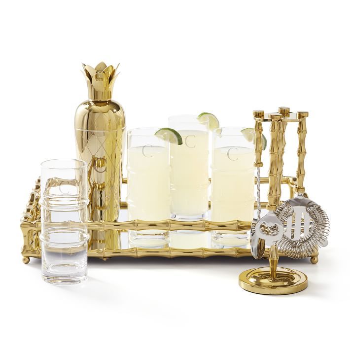 Gold Bamboo Bar Gift Set | Mark and Graham