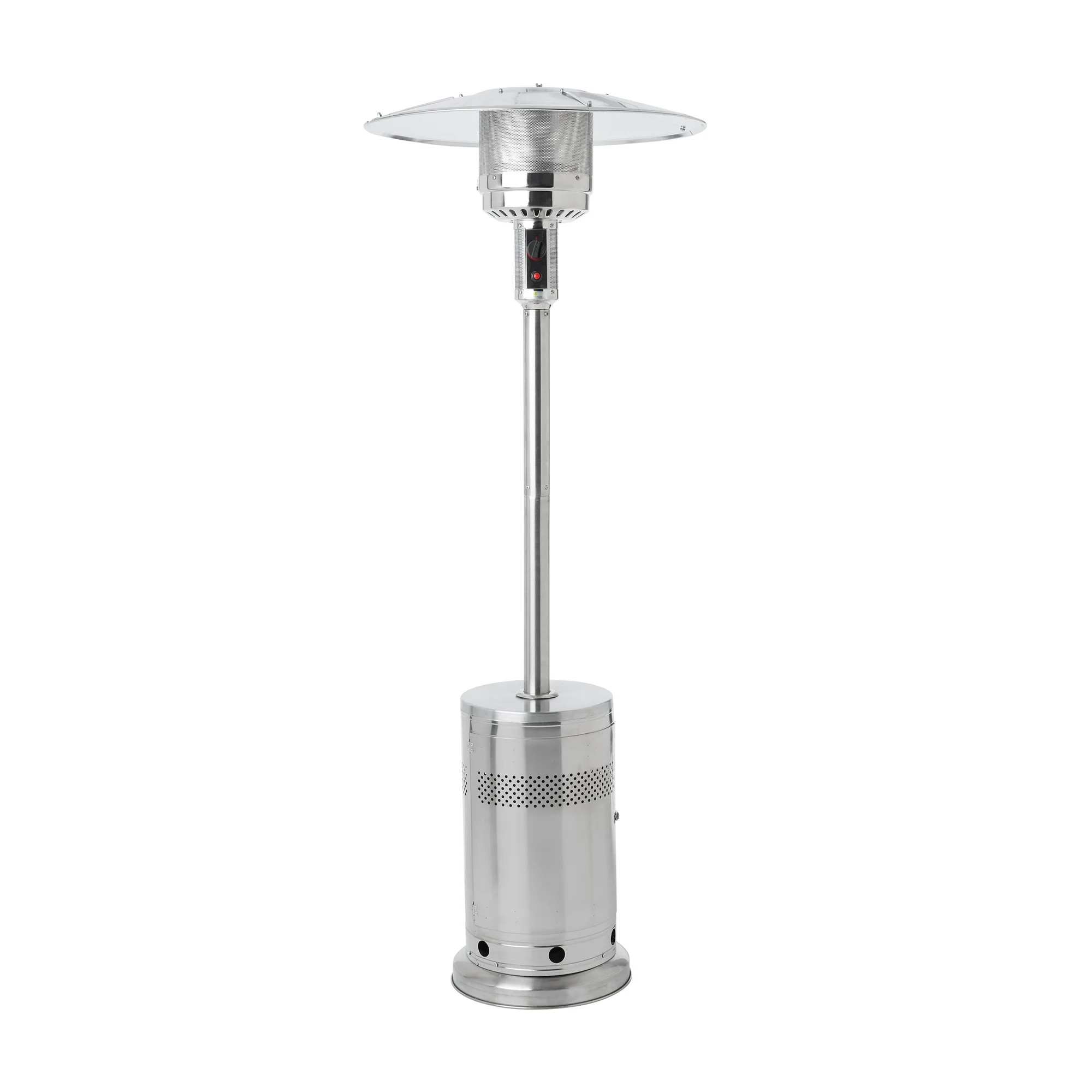 Mainstays 48,000 BTU Propane Gas Outdoor Freestanding Patio Heater, Stainless Steel, MSF328059664... | Walmart (US)