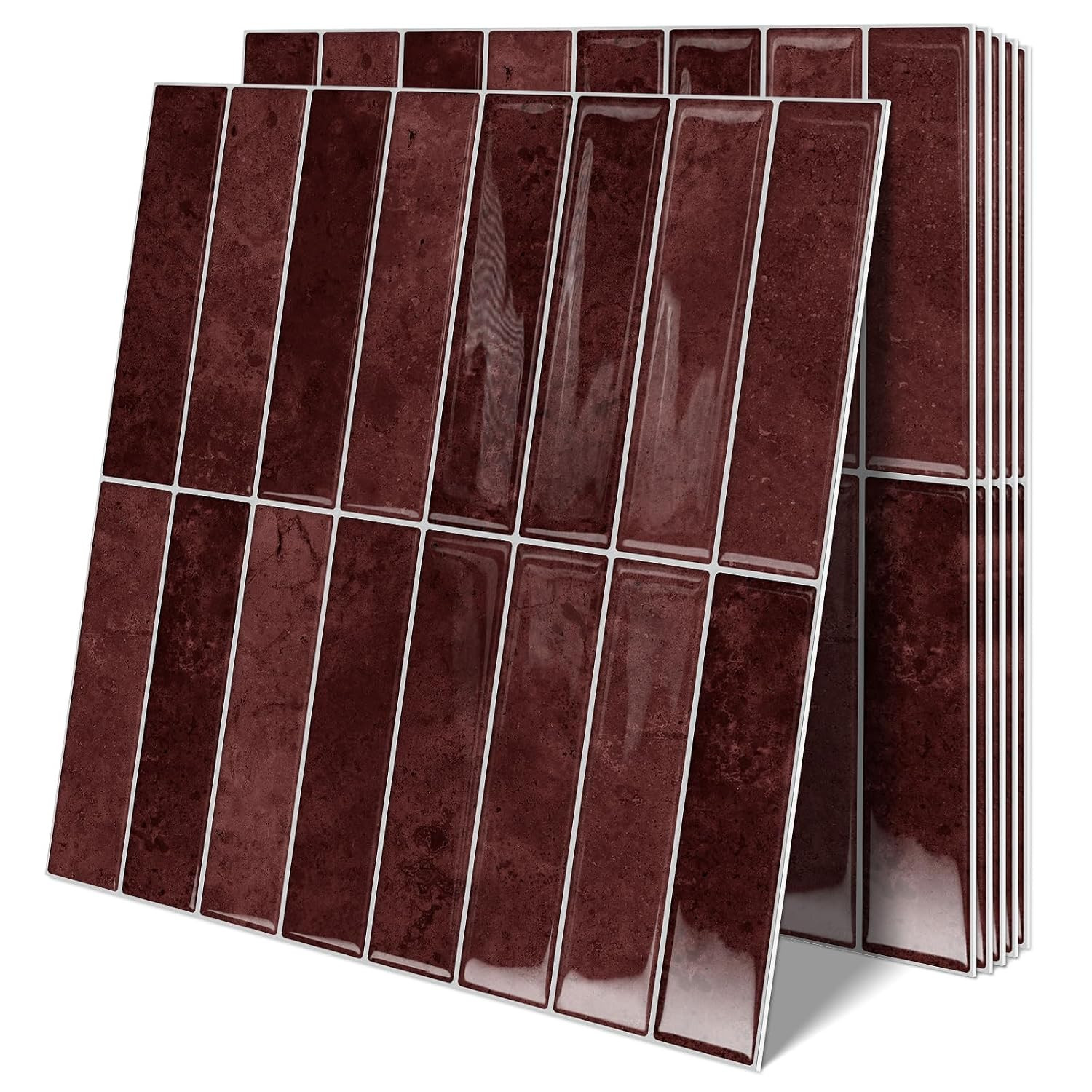 10 Sheets Upgraded Thicker Design Subway Tile Peel and Stick Backsplash | Amazon (US)
