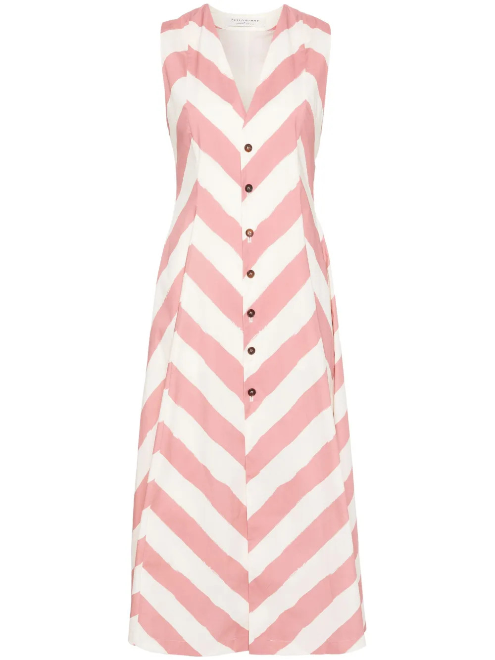 Philosophy Di Lorenzo Serafini Flared Sleeveless Dress - Farfetch | Farfetch Global