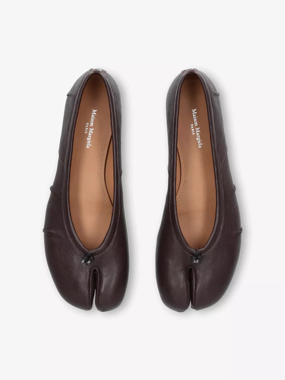 Tabi Leather Ballet Flats | Selfridges