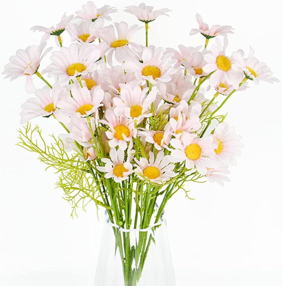 MexSpFit Artificial Flowers for Outdoors Fake Plants ，20 Bundles Artificial Daisy Flowers Outdo... | Amazon (US)