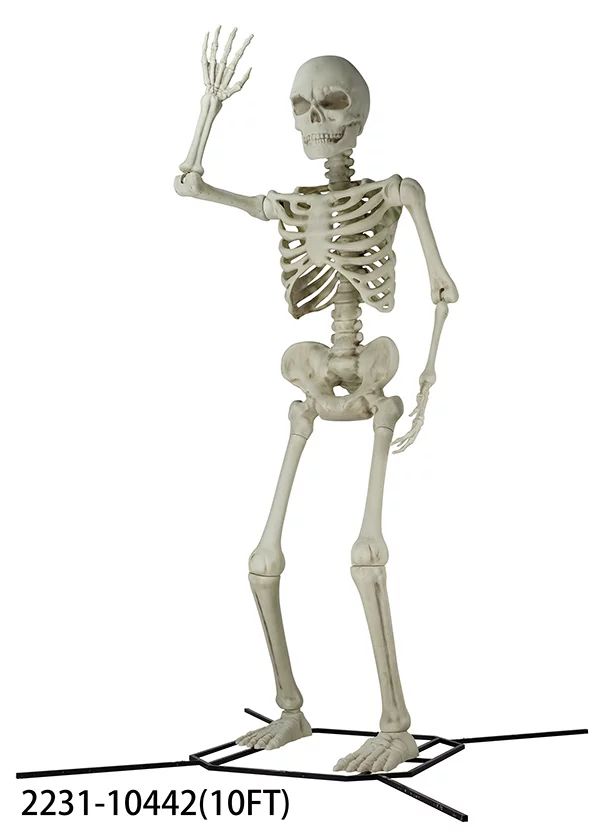 Way To Celebrate 10ft Giant Poseable Skeleton, Outdoor Halloween Decoration | Walmart (US)