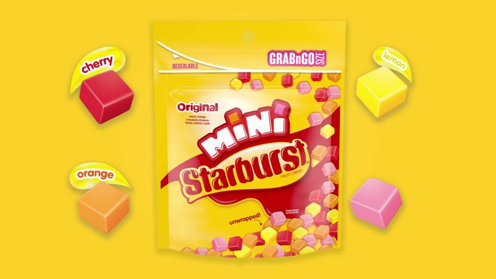 Starburst Original Minis Fruit Chews Chewy Candy, Grab N Go - 8 oz Bag | Walmart (US)