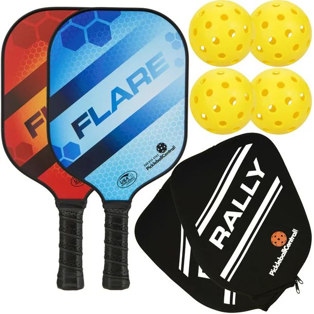 PIckleballCentral Rally Flare Graphite Pickleball Paddle 2 Player Pack Graphite Hybrid Composite ... | Walmart (US)