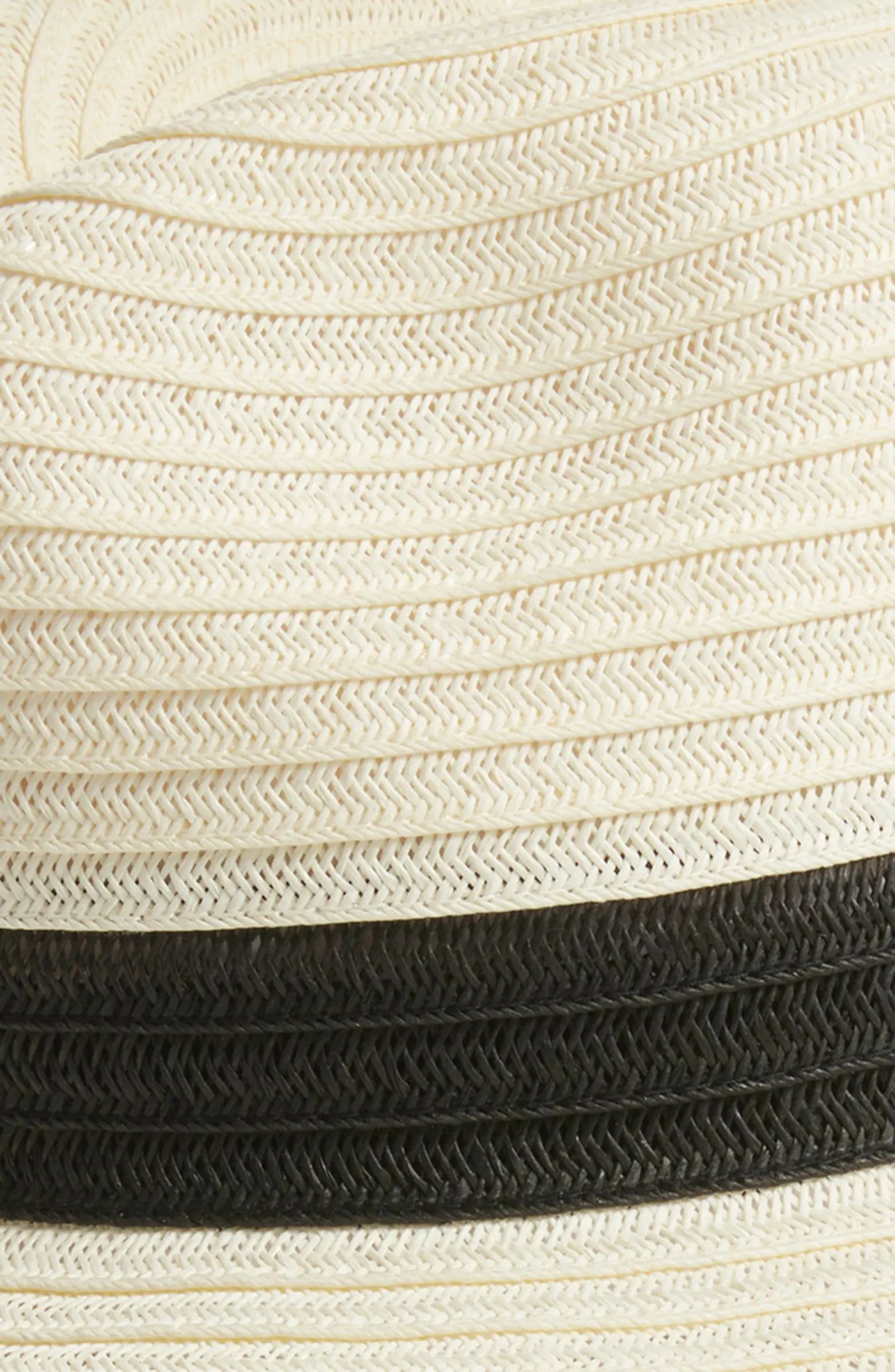 Nordstrom Packable Colorblock Braided Paper Straw Panama Hat | Nordstrom | Nordstrom
