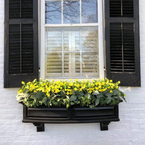 Nantucket Resin Window Box with Water Reservoir | Wayfair North America