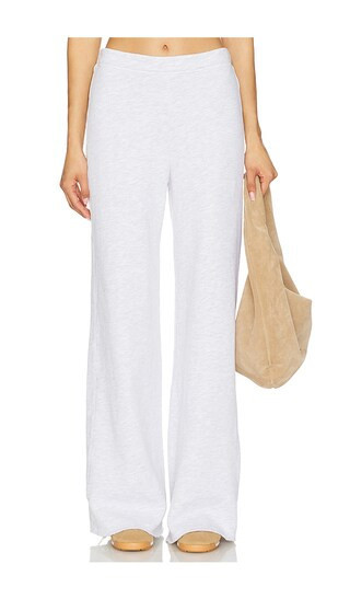 perfectwhitetee Amber Wide Leg Pant in Light Grey. - size M | Revolve Clothing (Global)