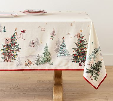 Enchanted Forest Cotton Tablecloth | Pottery Barn (US)