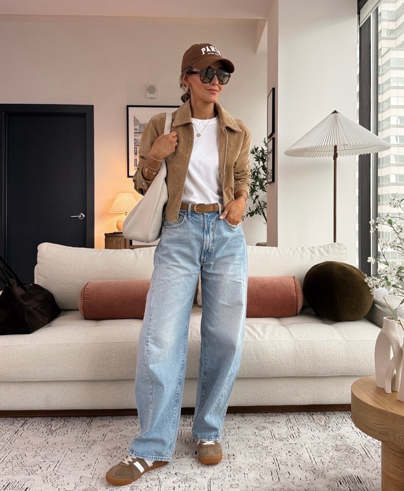 This euro chic, casual but put together outfit is perfect for the transitioning weather. Wearing 26 in jeans, jacket is almost sold out but I linked similars!

#LTKTravel #LTKdayinmylife #LTKSeasonal