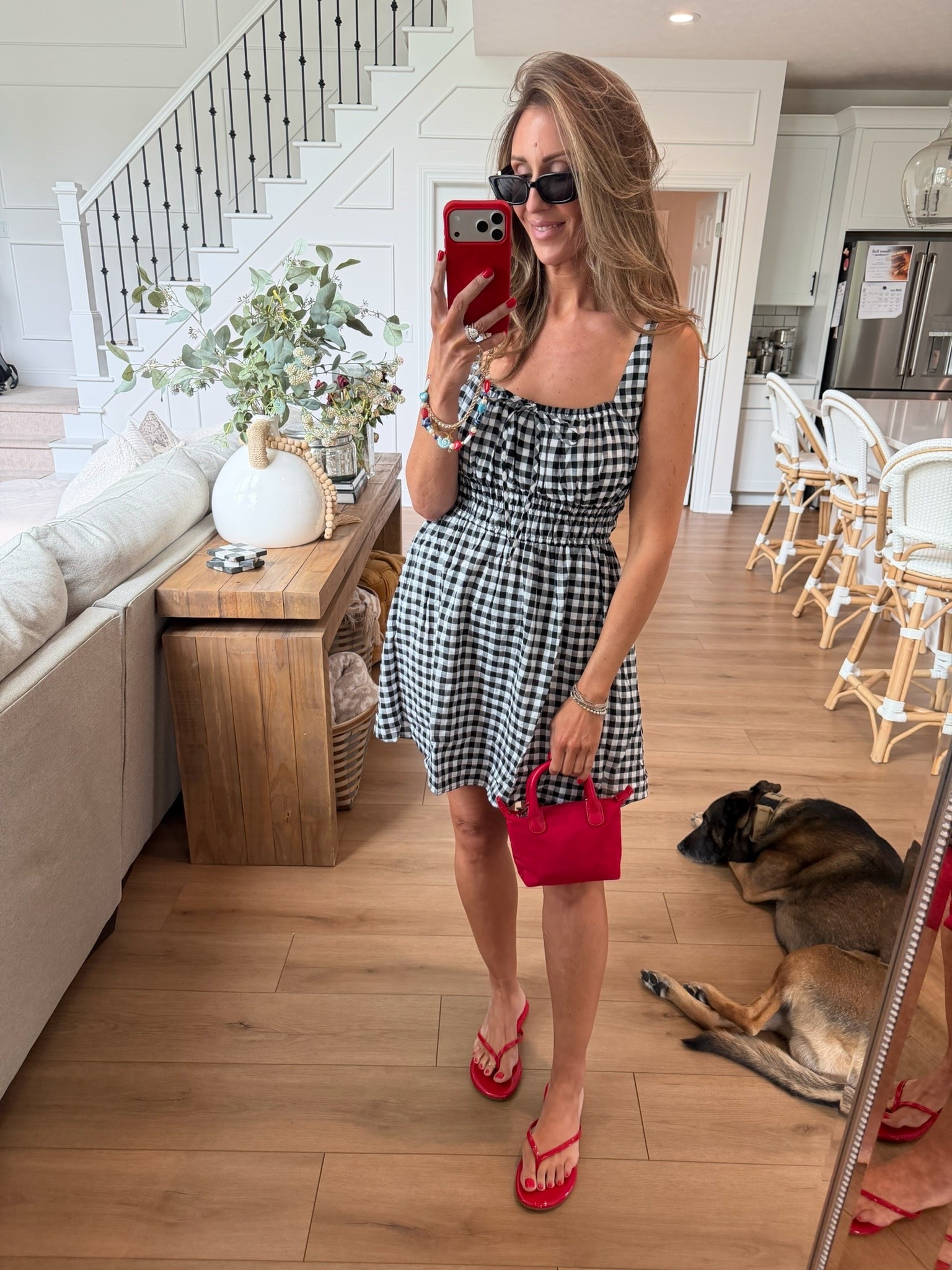 Stepping into summer with this gingham dress that’s perfect for Memorial Day, weekend brunch, or any casual day out! This lightweight, breezy outfit pairs effortlessly with your favorite sandals or slides for a chic, comfortable look that will turn heads. 

Summer outfit, Memorial Day look, casual chic, weekend outfit ideas, stylish summer outfit, comfy summer style, themominstyle

#LTKootd #LTKSeasonal #LTKOver40