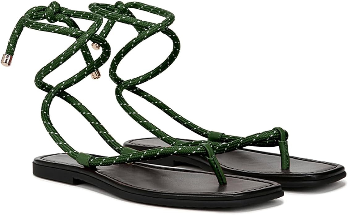 Rope Flat Sandals for Women Strappy Open Toe Thong Sandals Summer Slingback Slip On Slide Sandals... | Amazon (US)