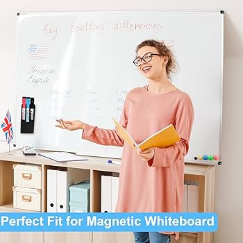 Magnetic Pen Holder,2 Pack Magnetic Dry Erase Marker Holder with Generous Compartments,Strong Mag... | Amazon (US)