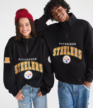 Pittsburgh Steelers Quarter-Zip Sweatshirt | Aeropostale