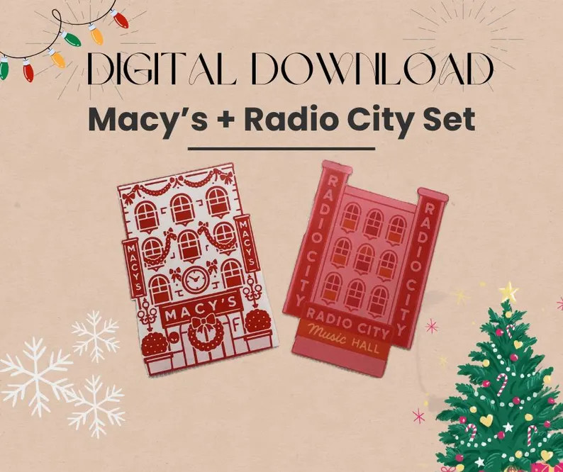 Macy’s & Radio City Holiday Printable Download - Etsy | Etsy (US)