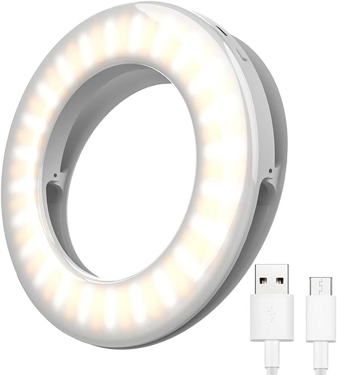 Ring Light for Laptop, Laptop Light for Video Conferencing, Selfie Ring Light for iPhone - 3 Ligh... | Amazon (US)